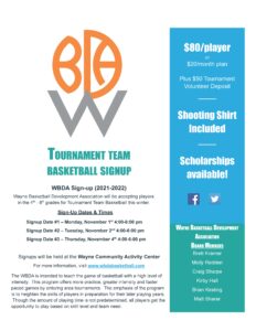 2021-22 WBDA Player Sign-Up